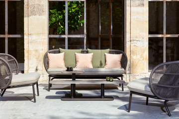 KODO - 3 seater rope garden sofa by Vincent Sheppard - view 3